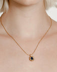 Freya Necklace in Blue & Gold