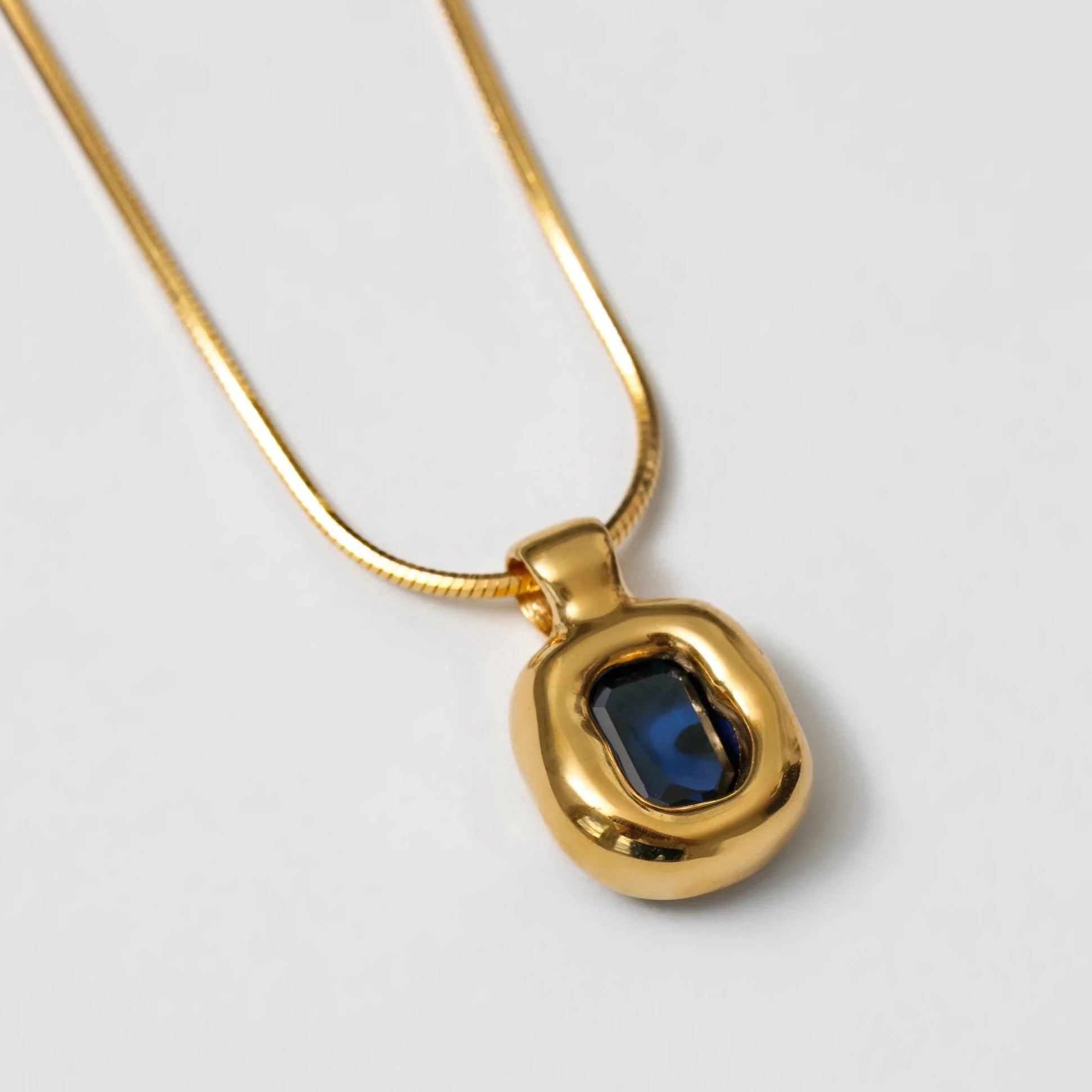 Freya Necklace in Blue &amp; Gold