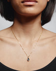 Uma Necklace | Blue Topaz and Gold