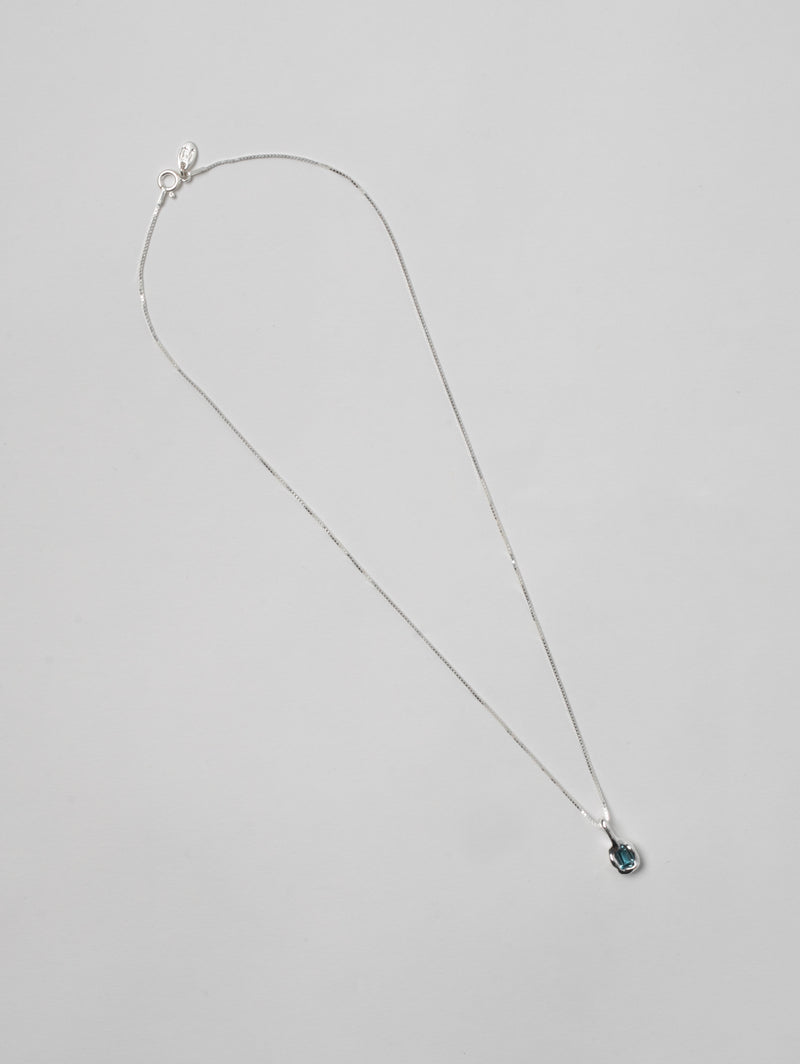 Uma Necklace | Blue Topaz and Silver