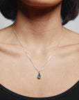 Uma Necklace | Blue Topaz and Silver