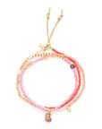 Mixed Media Wrap Bracelet/Necklace (various colours)