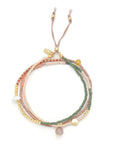 Mixed Media Wrap Bracelet/Necklace (various colours)