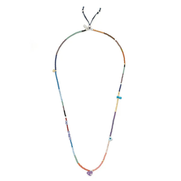 Mixed Media Wrap Bracelet/Necklace (various colours)