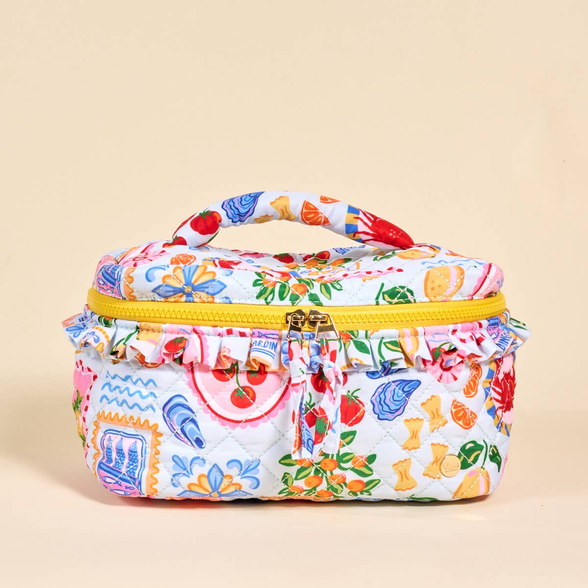 Glam &amp; Go Quilted Cosmetic Bag: Ciao Bella