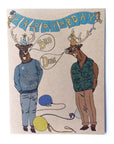 Hipster Deer B-Day Card