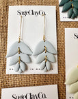 Irene Clay Earrings | Sage