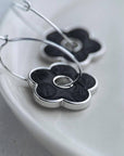 Flower Pendant Earring: Ivory