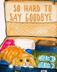 Luggage Cat - Funny Goodbye Card