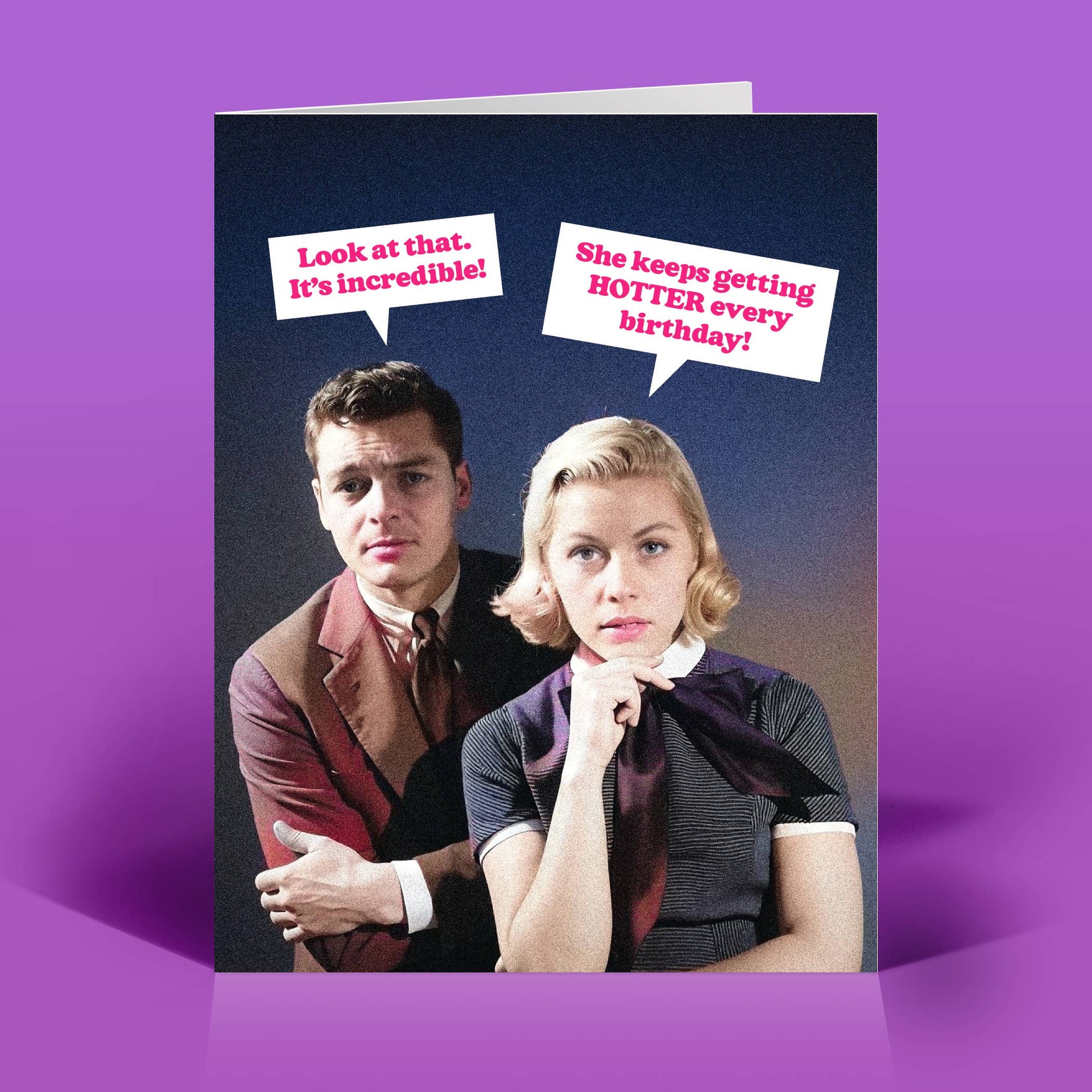 Getting Hotter Birthday Card