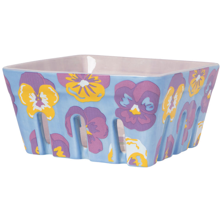 Large Pansy Berry Basket