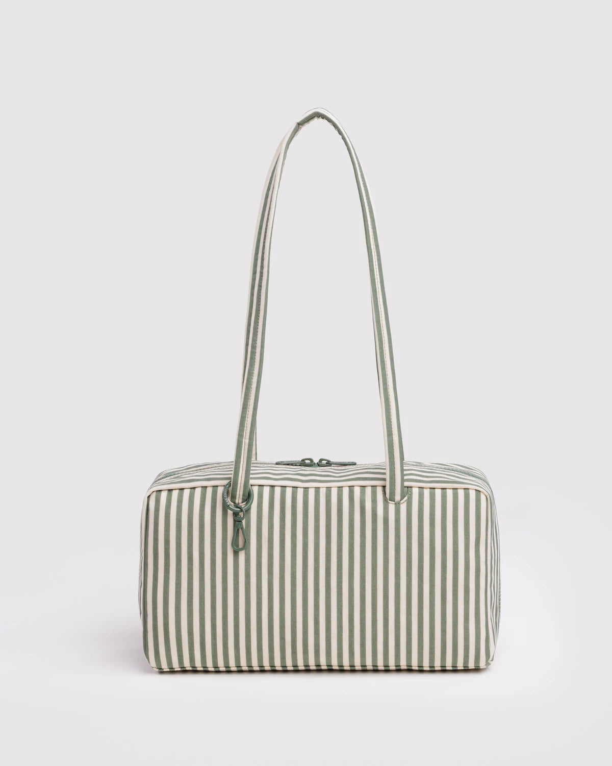 Nylon Bowler Bag: Sage Stripe