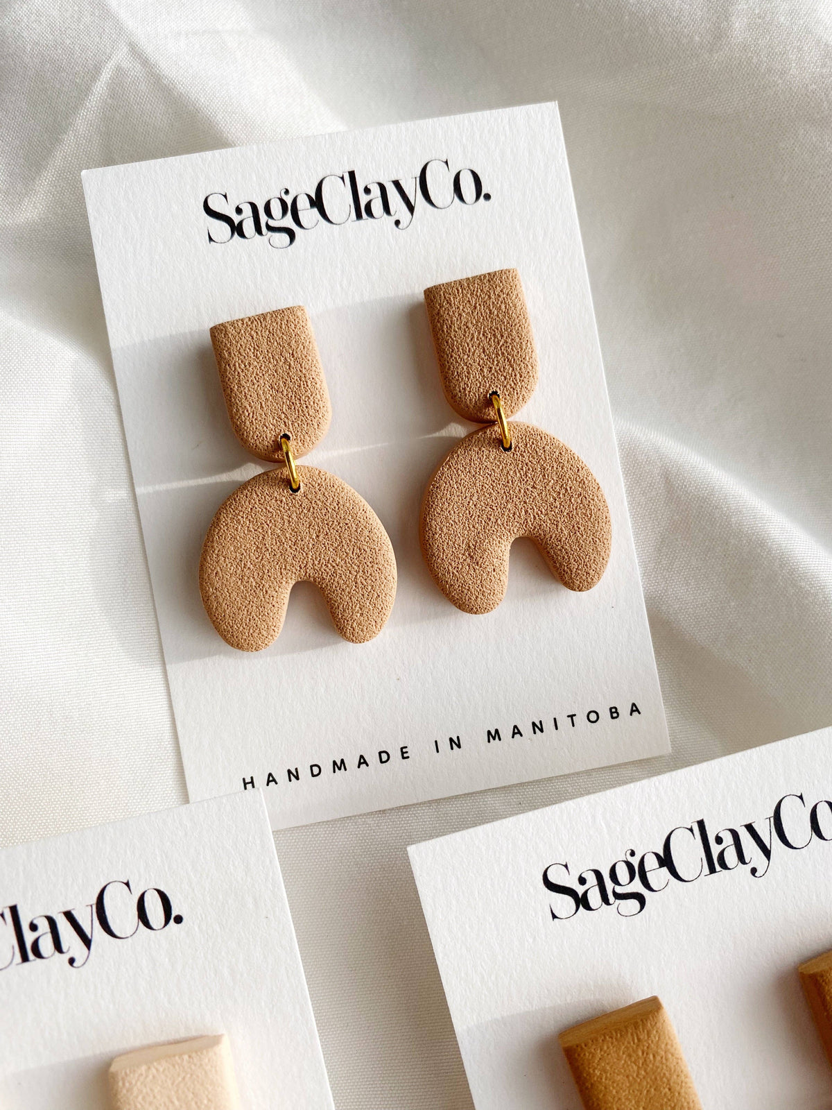 Myla Clay Earrings | Ochre