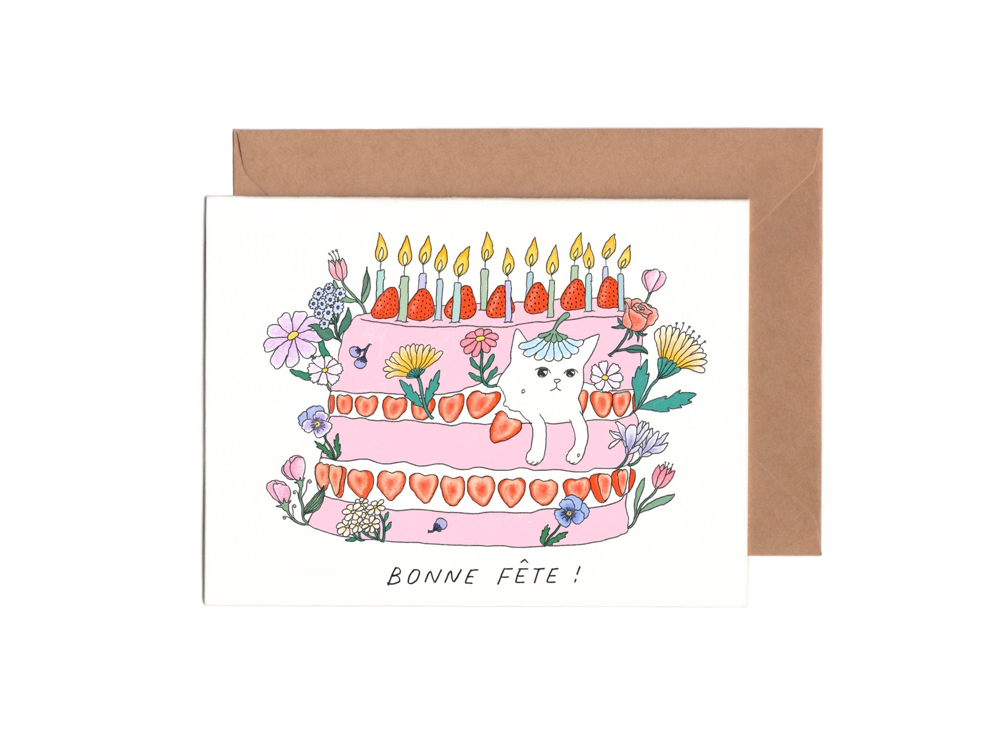 Cat Cake - Birthday Card