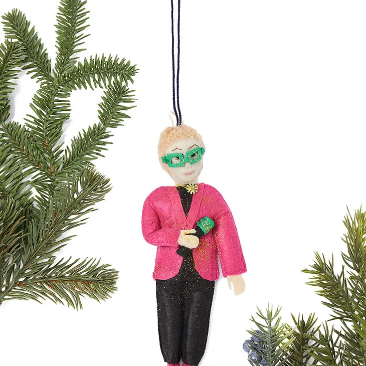 Elton John Felt Ornament
