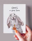 Gray Hare - Funny Birthday Card