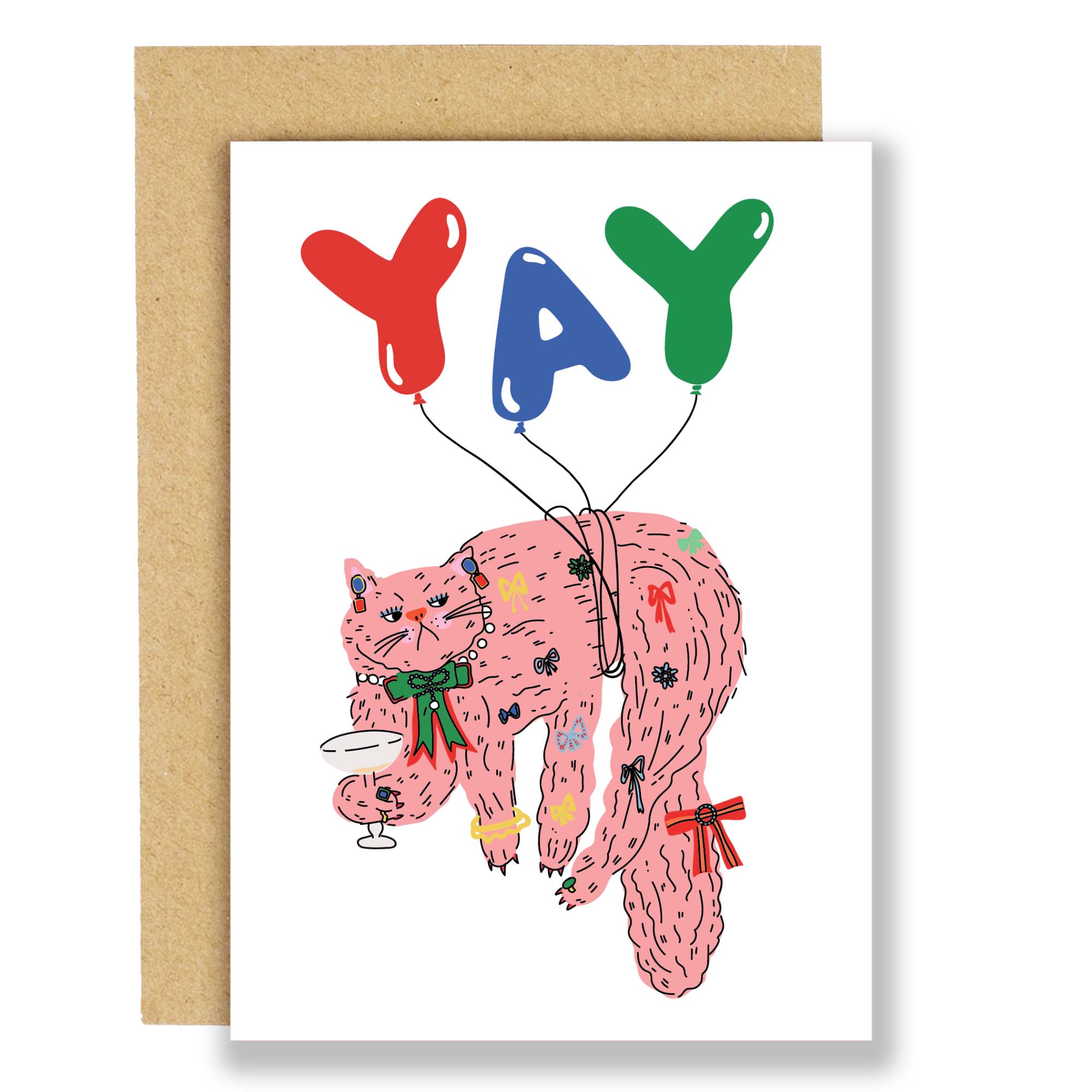 Yay! cat birthday | Greeting Card