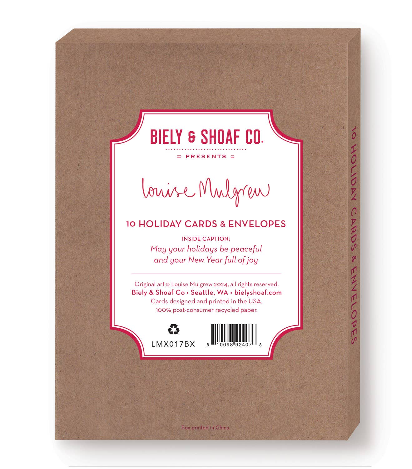 Doves Season&#39;s Greetings Boxed Holiday Cards - Set of 10