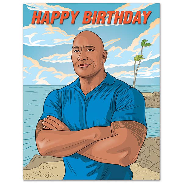 Dwayne Johnson Birthday - Greeting Card