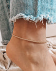 Gold Filled Beaded Anklet
