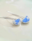 Semi-Circle Pendant Earrings
