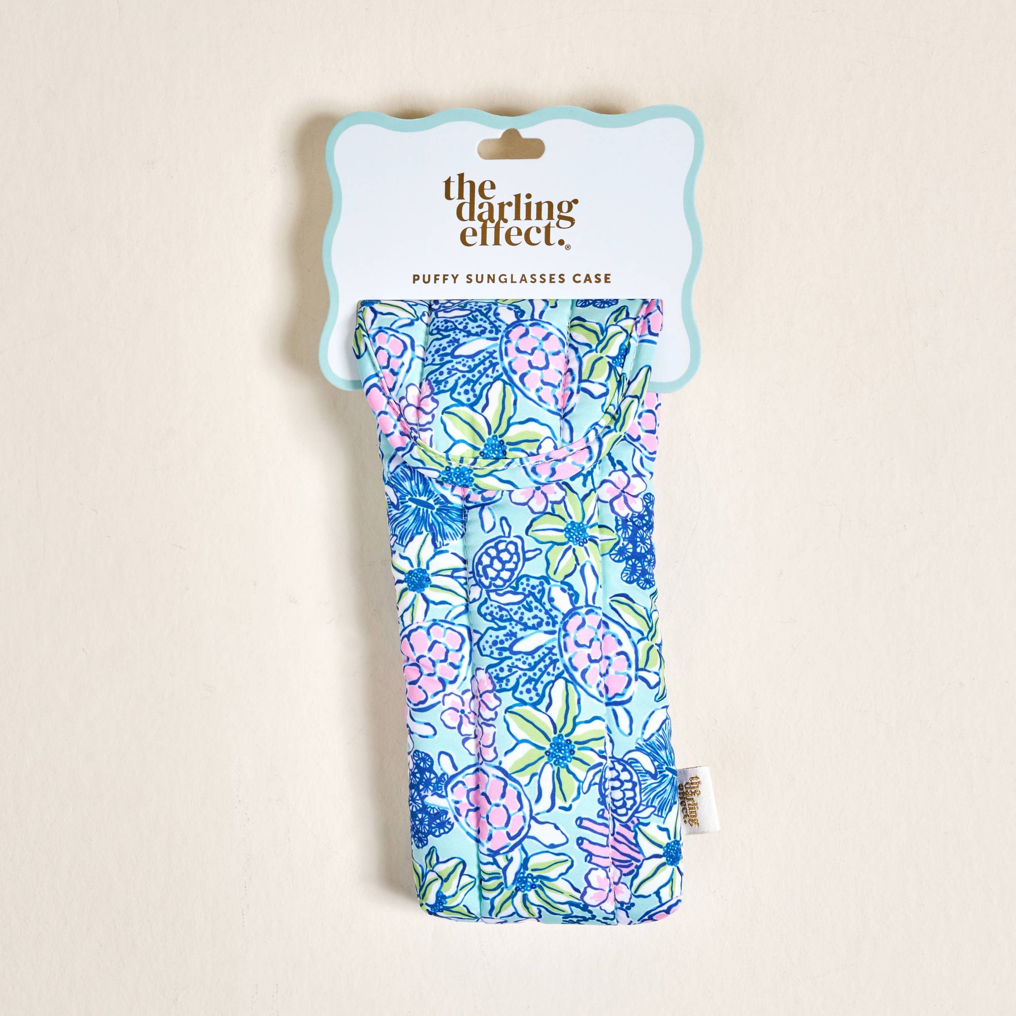Puffy Sunglasses Case: Coastal Cove