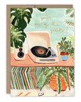 Record Player One Of The Greats Birthday Card
