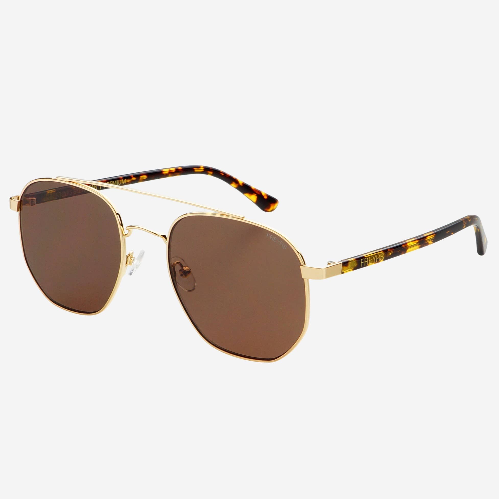 Austin Unisex Sunglasses | Gold Tortoise