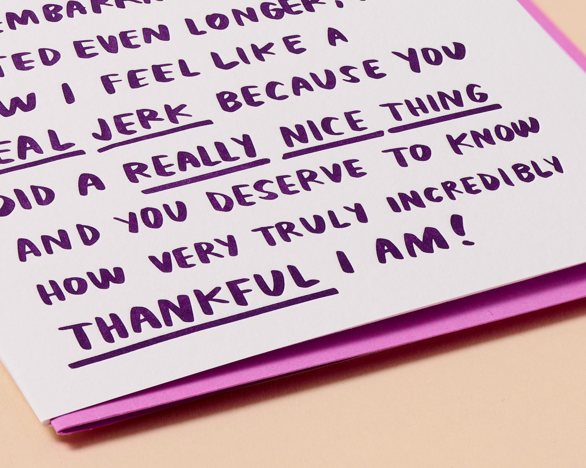 Belated Thank You Ramble | Greeting Card