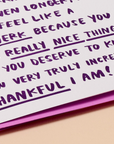 Belated Thank You Ramble | Greeting Card