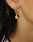 Pink Pearl Airlight Hoops
