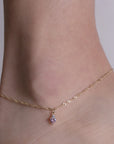 Pink Heart Anklet