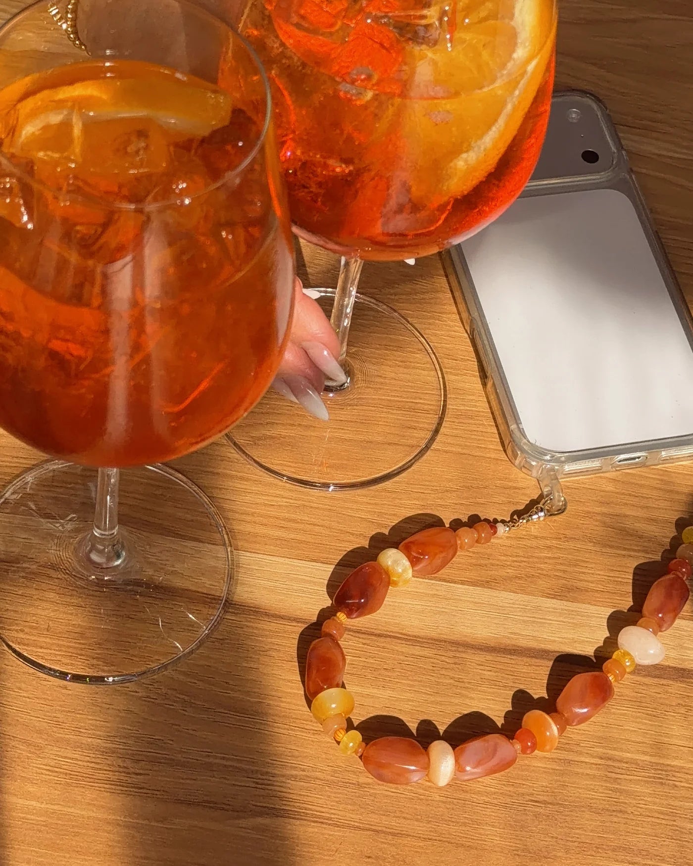 Aperol Spritz Phone Wristlet
