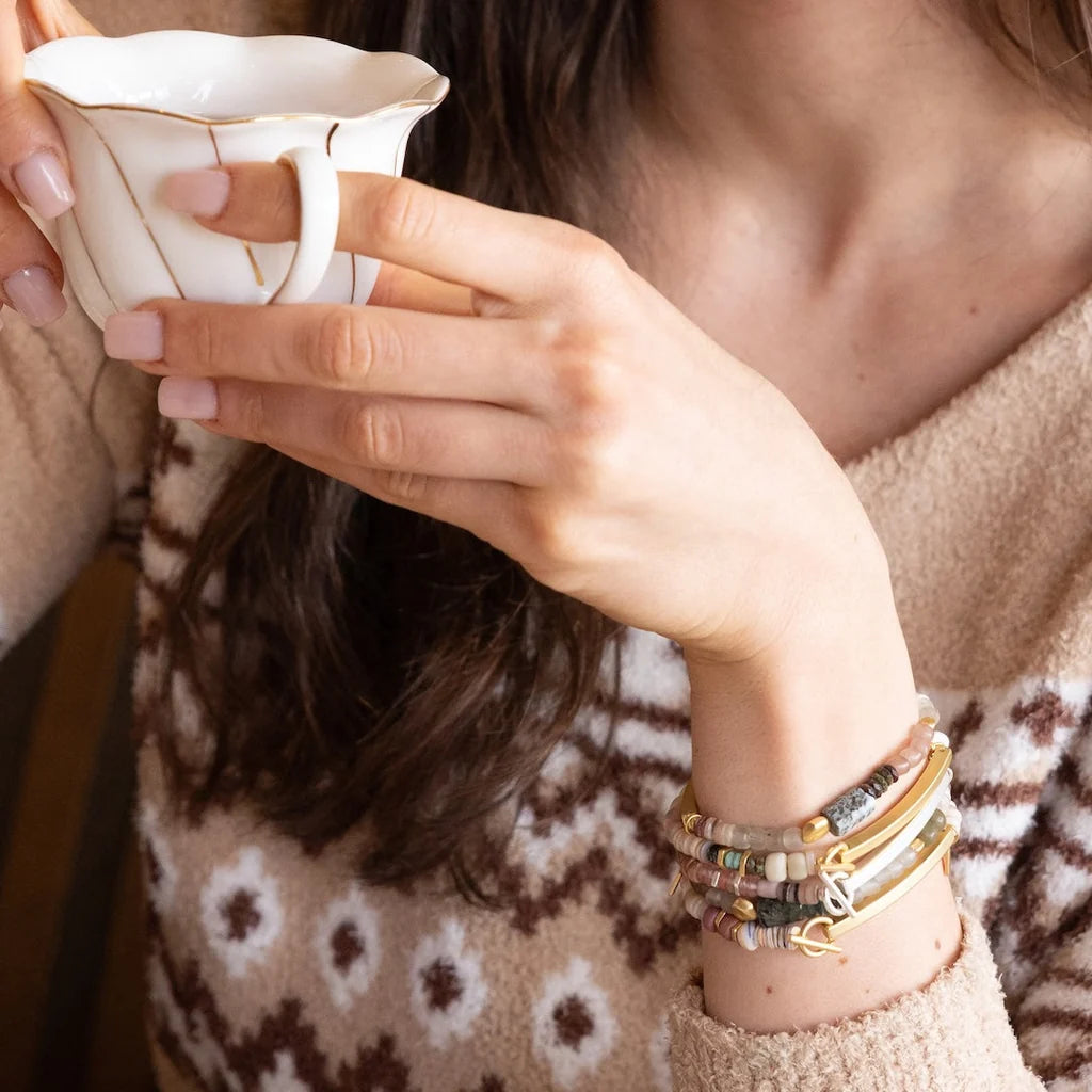 Hidden Message Bracelet |  Unstoppable/Chiltonite/Gold
