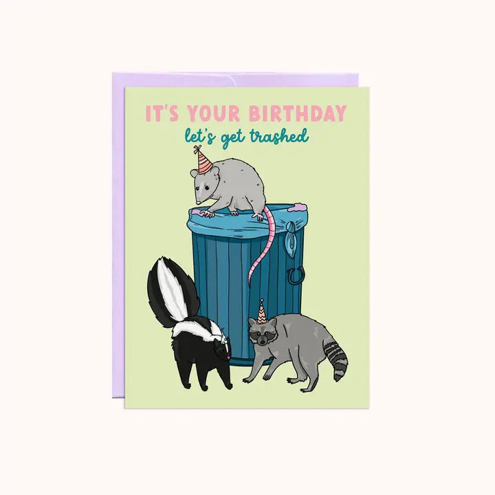 Trashed Birthday | Greeting Card