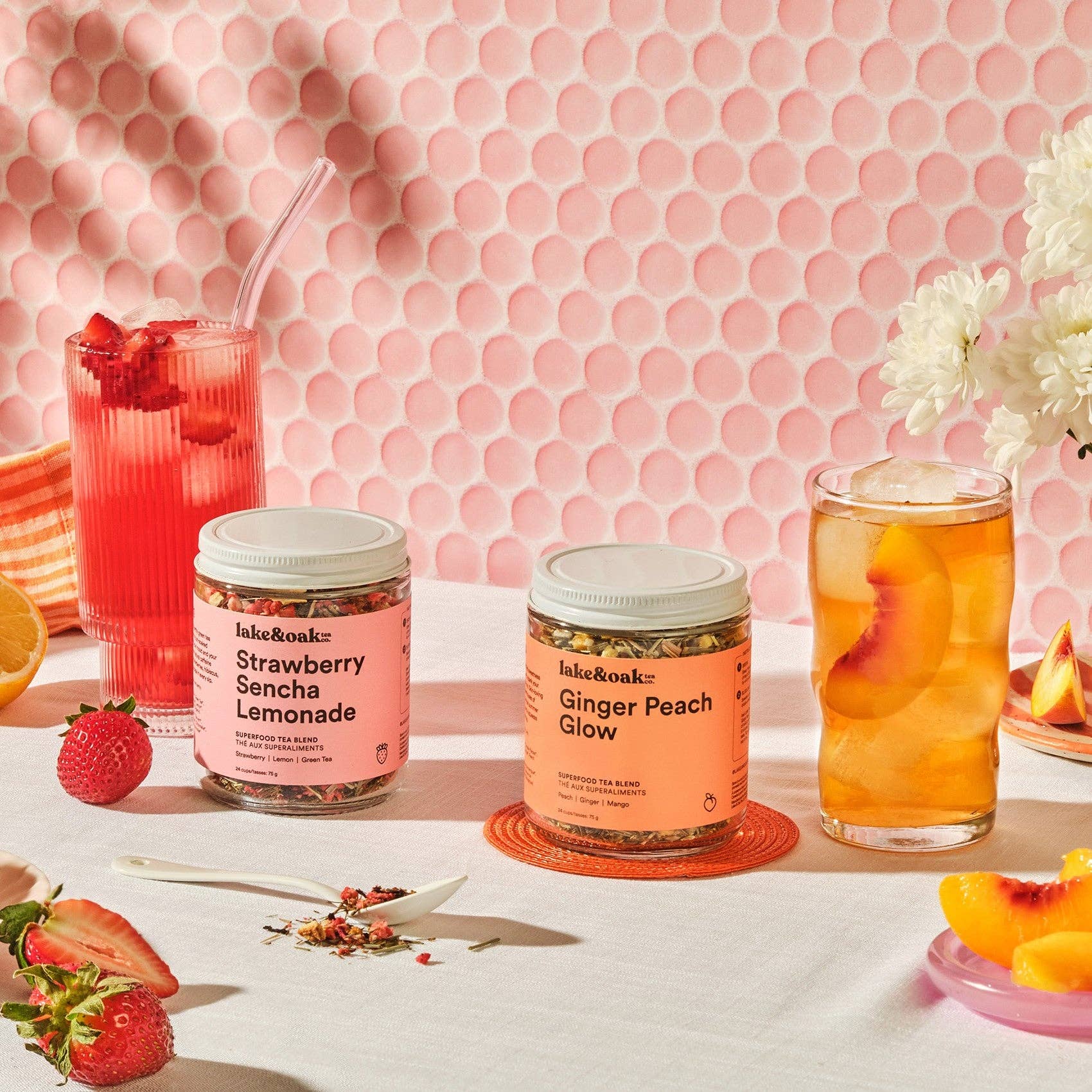 Strawberry Sencha Lemonade Tea