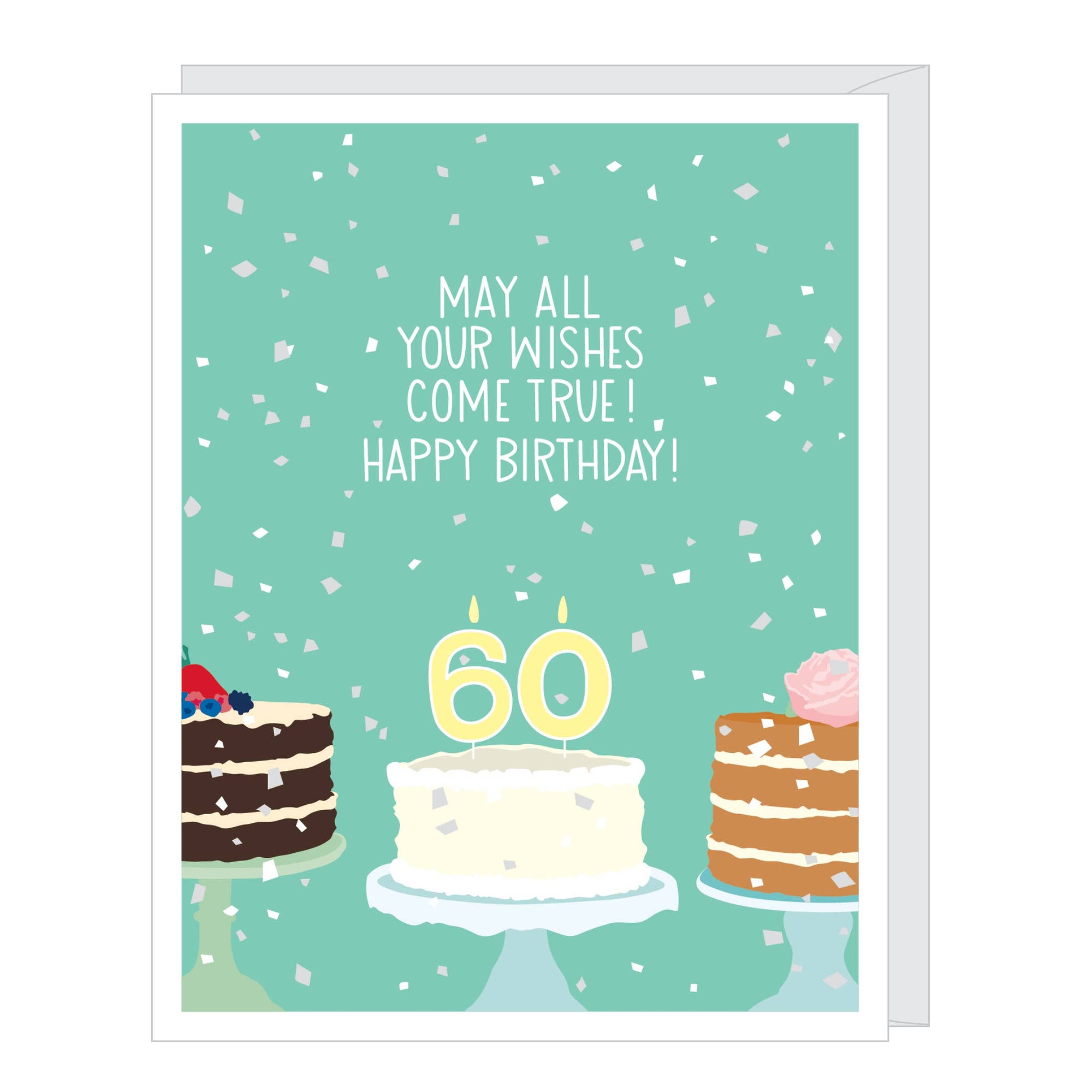 Number 60 Sixtieth Birthday | Greeting Card