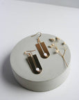 Bohemian Art Deco Earrings: Green