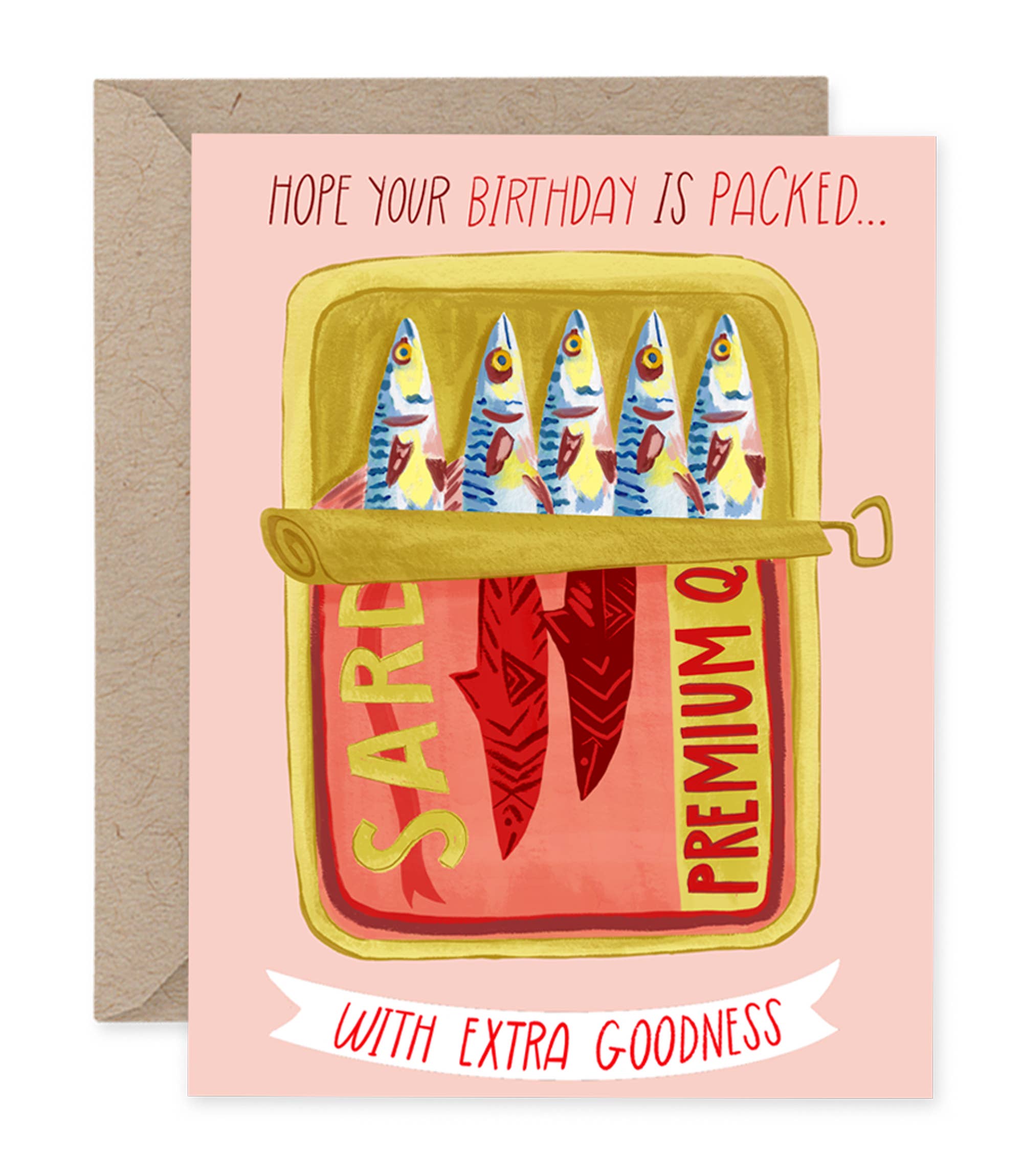 Packed Sardine Tin | Greeting Card