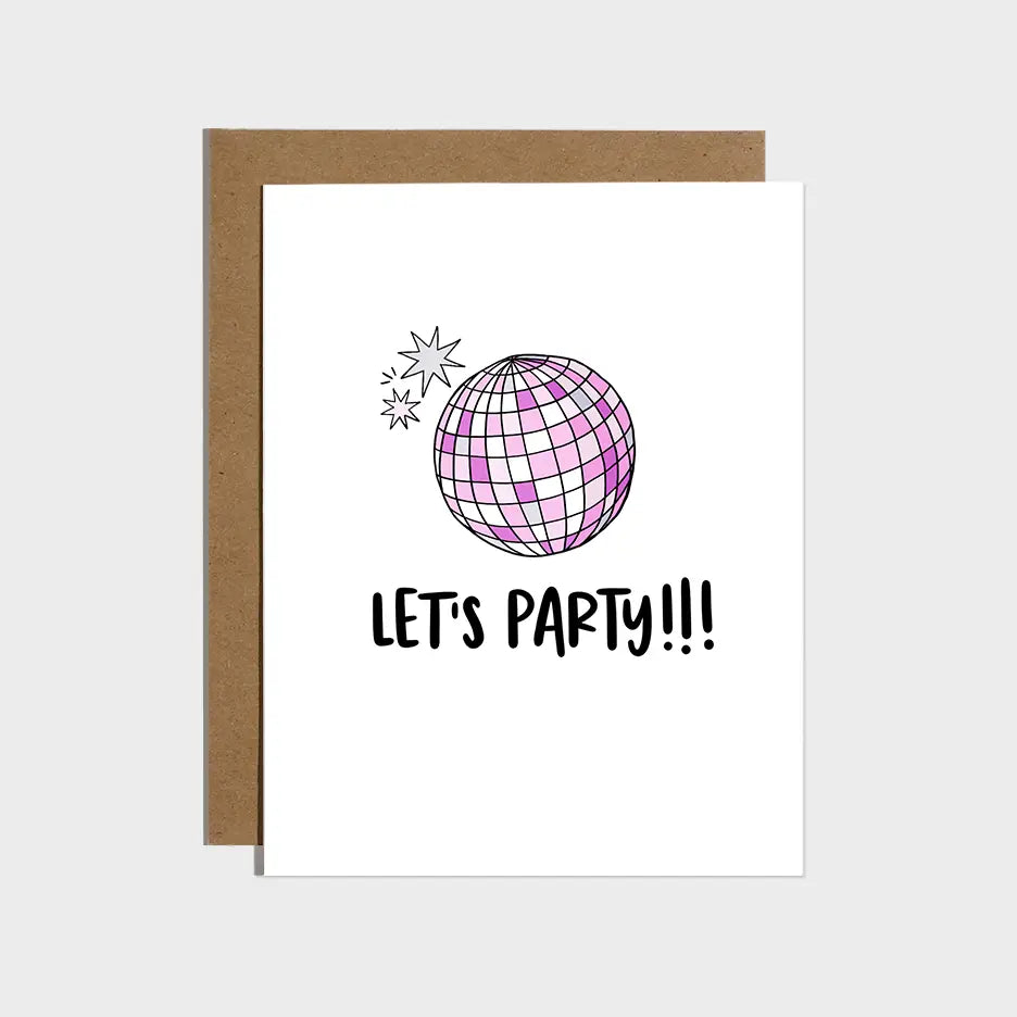 Disco Let&#39;s Party - Greeting Card
