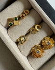 Sunburst Flower Studs