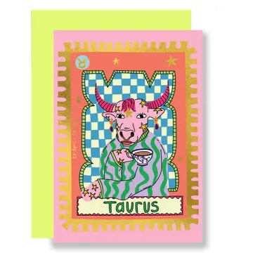 Zodiac Taurus Birthday | Greeting Card