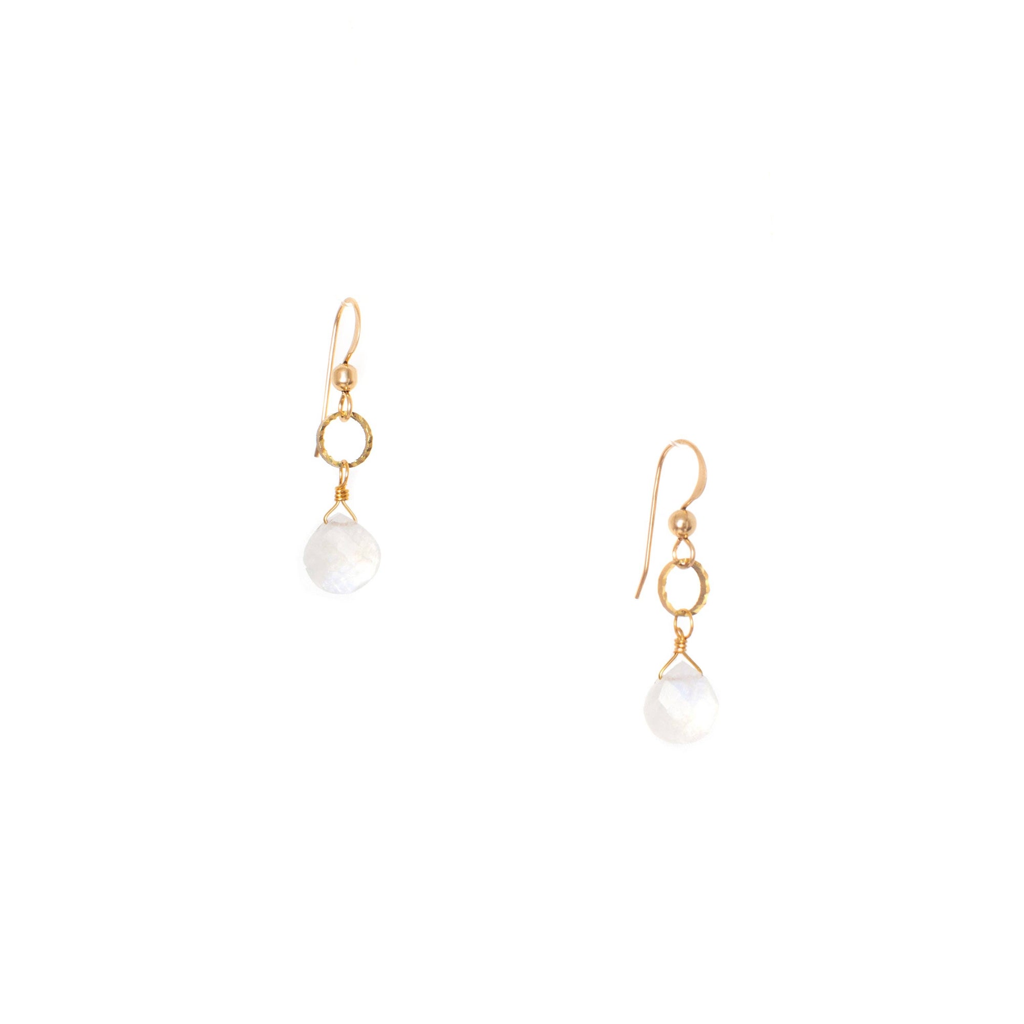 Classic Sidra Earrings: Moonstone