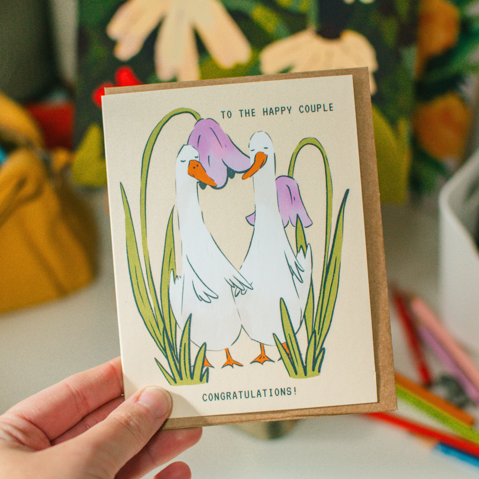 Congratulations Geese Card