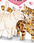 Love Argument Cats - Funny Anniversary Card