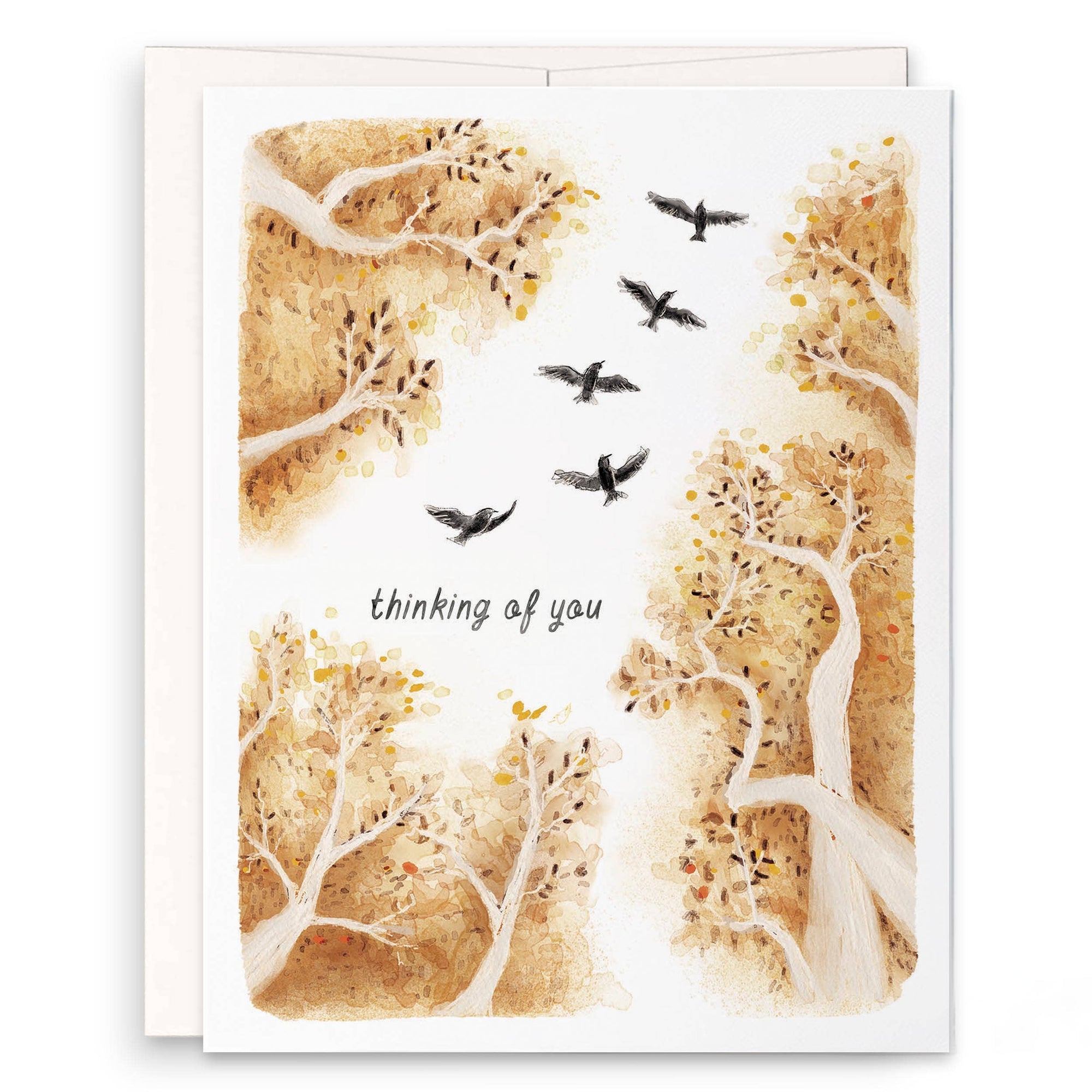 Birds And Tree - Sympathy Card