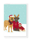 Festive Dogs - Mini | Greeting Card