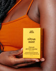 Citrus Mint Charcoal Bar Soap Vegan