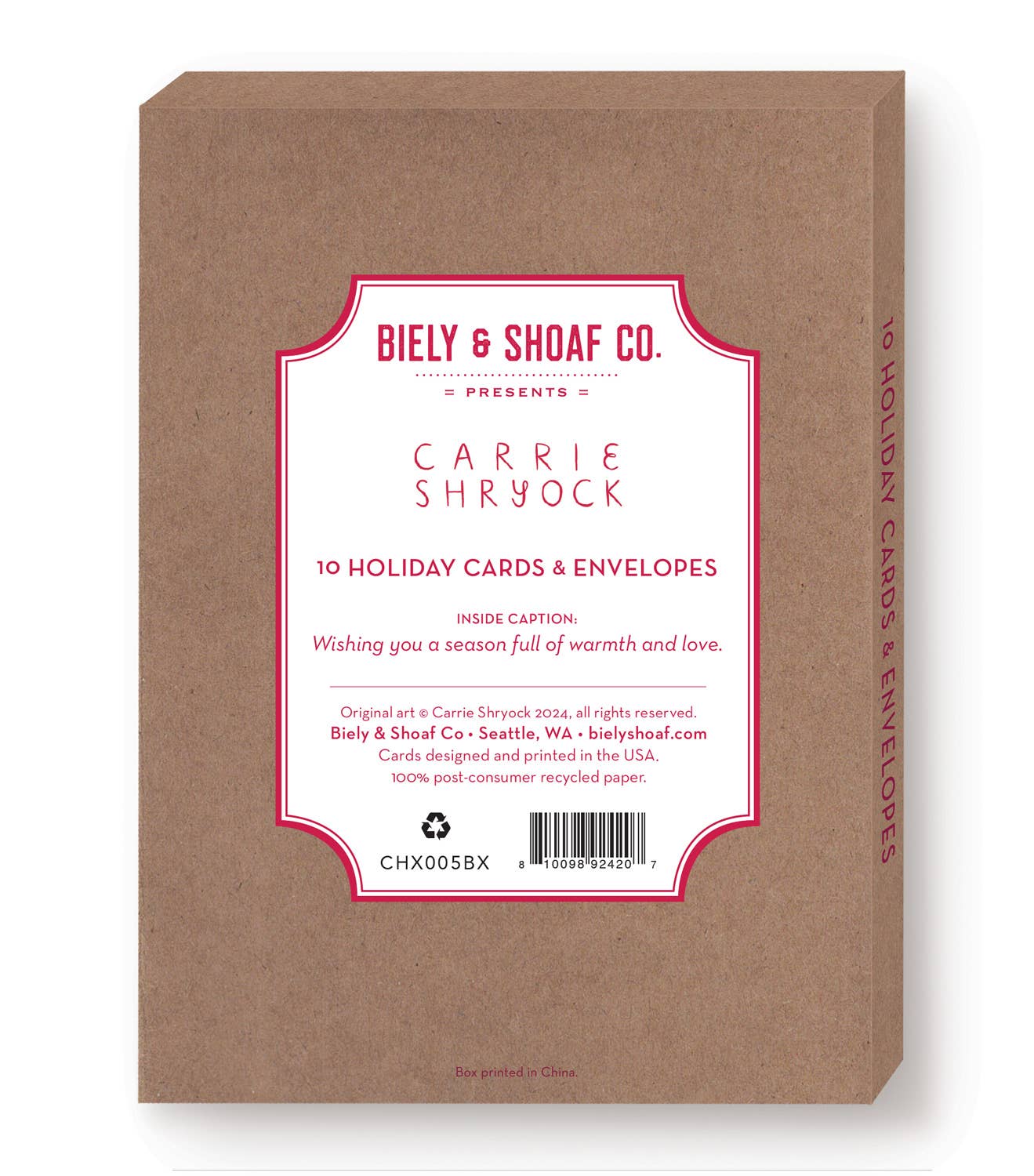 Cozy Christmas House Boxed Holiday Cards - Set of 10