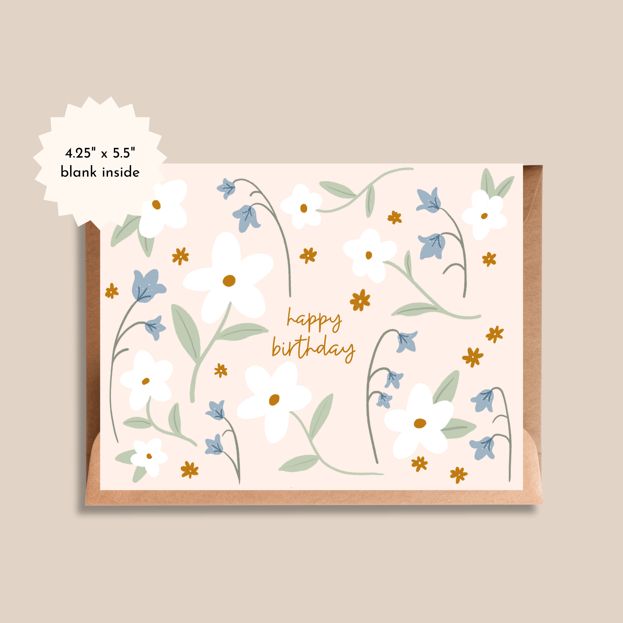 Birthday Floral Pattern | Greeting Card